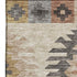 8' X 10' Beige Copper And Gold Southwestern Washable Area Rug With UV Protection