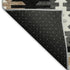 5' X 8' Black Ivory And Gray Southwestern Washable Area Rug With UV Protection