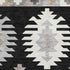 5' X 8' Black Ivory And Gray Southwestern Washable Area Rug With UV Protection