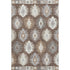 5' X 8' Brown Taupe And Ivory Southwestern Washable Area Rug With UV Protection