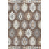 5' X 8' Brown Taupe And Ivory Southwestern Washable Area Rug With UV Protection