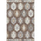 8' X 10' Brown Taupe And Ivory Southwestern Washable Area Rug With UV Protection