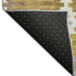 5' X 8' Gold Gray And Silver Southwestern Washable Area Rug With UV Protection