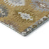 5' X 8' Gold Gray And Silver Southwestern Washable Area Rug With UV Protection