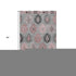 5' X 8' Gray Mauve And Silver Southwestern Washable Area Rug With UV Protection