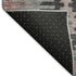 5' X 8' Gray Mauve And Silver Southwestern Washable Area Rug With UV Protection