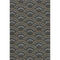 5' X 8' Black Gray And Gold Geometric Washable Area Rug With UV Protection