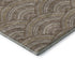 5' X 8' Brown Beige And Taupe Geometric Washable Area Rug With UV Protection