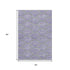 5' X 8' Lavender Olive Green And Ivory Geometric Washable Area Rug With UV Protection