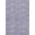 5' X 8' Lavender Olive Green And Ivory Geometric Washable Area Rug With UV Protection