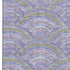 5' X 8' Lavender Olive Green And Ivory Geometric Washable Area Rug With UV Protection