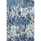 5' X 8' Blue And Ivory Striped Washable Area Rug With UV Protection