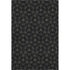 5' X 8' Black And Ivory Geometric Washable Area Rug With UV Protection