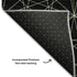 5' X 8' Black And Ivory Geometric Washable Area Rug With UV Protection
