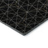 5' X 8' Black And Ivory Geometric Washable Area Rug With UV Protection
