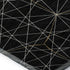 5' X 8' Black And Ivory Geometric Washable Area Rug With UV Protection