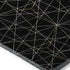 5' X 8' Black And Ivory Geometric Washable Area Rug With UV Protection