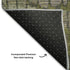 8' X 10' Olive Green Gold And Gray Abstract Geometric Washable Area Rug With UV Protection