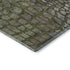 8' X 10' Olive Green Gold And Gray Abstract Geometric Washable Area Rug With UV Protection