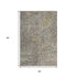 5' X 8' Beige Taupe And Ivory Abstract Geometric Washable Area Rug With UV Protection