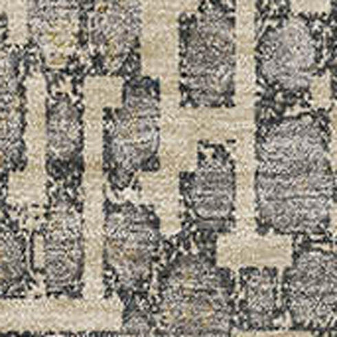 5' X 8' Beige Taupe And Ivory Abstract Geometric Washable Area Rug With UV Protection