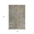 8' X 10' Beige Taupe And Ivory Abstract Geometric Washable Area Rug With UV Protection