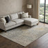 8' X 10' Beige Taupe And Ivory Abstract Geometric Washable Area Rug With UV Protection