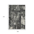 9' X 12' Black And Ivory Abstract Washable Area Rug With UV Protection