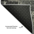 9' X 12' Black And Ivory Abstract Washable Area Rug With UV Protection