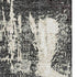 9' X 12' Black And Ivory Abstract Washable Area Rug With UV Protection