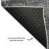 5' X 8' Charcoal And Silver Abstract Washable Area Rug With UV Protection