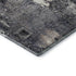 5' X 8' Charcoal And Silver Abstract Washable Area Rug With UV Protection