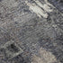 5' X 8' Charcoal And Silver Abstract Washable Area Rug With UV Protection