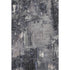 5' X 8' Charcoal And Silver Abstract Washable Area Rug With UV Protection