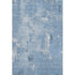 5' X 8' Denim Blue And Ivory Abstract Washable Area Rug With UV Protection