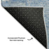 5' X 8' Denim Blue And Ivory Abstract Washable Area Rug With UV Protection