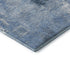 5' X 8' Denim Blue And Ivory Abstract Washable Area Rug With UV Protection
