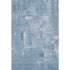 5' X 8' Denim Blue And Ivory Abstract Washable Area Rug With UV Protection
