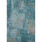 8' X 10' Teal And Taupe Abstract Washable Area Rug With UV Protection