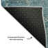 8' X 10' Teal And Taupe Abstract Washable Area Rug With UV Protection