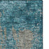 8' X 10' Teal And Taupe Abstract Washable Area Rug With UV Protection