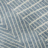 8' Denim Blue And Ivory Geometric Washable Round Rug With UV Protection