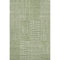 5' X 8' Green And Ivory Geometric Washable Area Rug With UV Protection