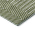 5' X 8' Green And Ivory Geometric Washable Area Rug With UV Protection
