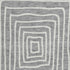 8' Gray And Ivory Geometric Washable Round Rug With UV Protection
