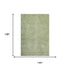 9' X 12' Artichoke Green And Beige Abstract Washable Area Rug With UV Protection