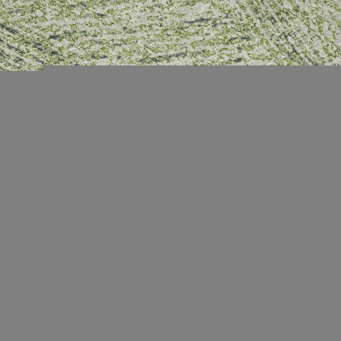 9' X 12' Artichoke Green And Beige Abstract Washable Area Rug With UV Protection