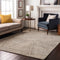 9' X 12' Beige And Brown Abstract Washable Area Rug With UV Protection