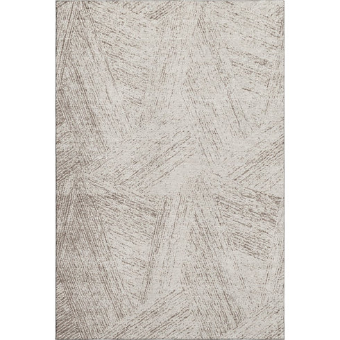 9' X 12' Beige And Brown Abstract Washable Area Rug With UV Protection
