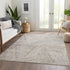 9' X 12' Beige And Brown Abstract Washable Area Rug With UV Protection